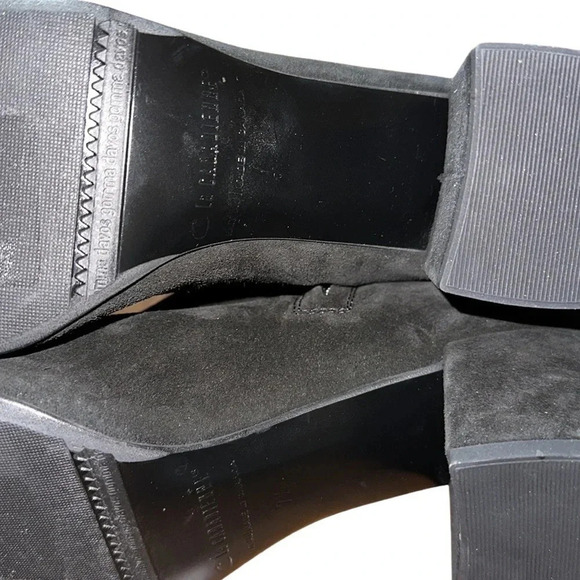 La Canadienne Black Darling Waterproof Suede Bootie Size 7.5 - Picture 11 of 14